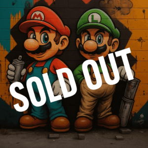 Ζωγραφική με Διαμαντάκια Mario 40x50