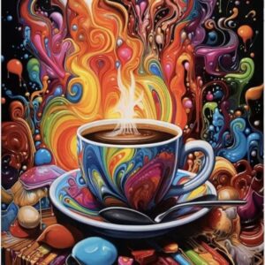 Ζωγραφική με Αριθμούς Φλυτζάνι Καφέ 2 40x50 με πλαίσιο