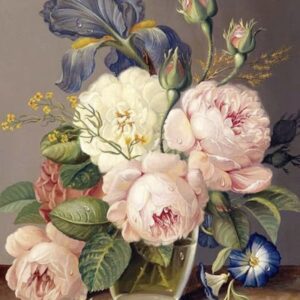 Ζωγραφική με Διαμαντάκια Λουλούδια 40x50